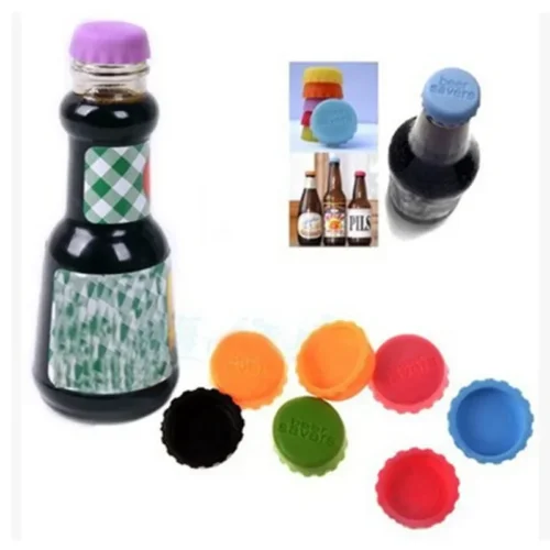 Bouchons silicone bière (x6) – étanches, réutilisables – Image 2