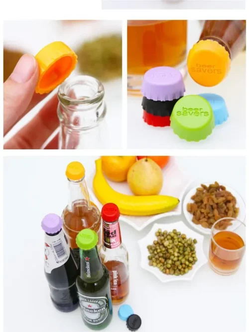 Bouchons silicone bière (x6) – étanches, réutilisables – Image 4