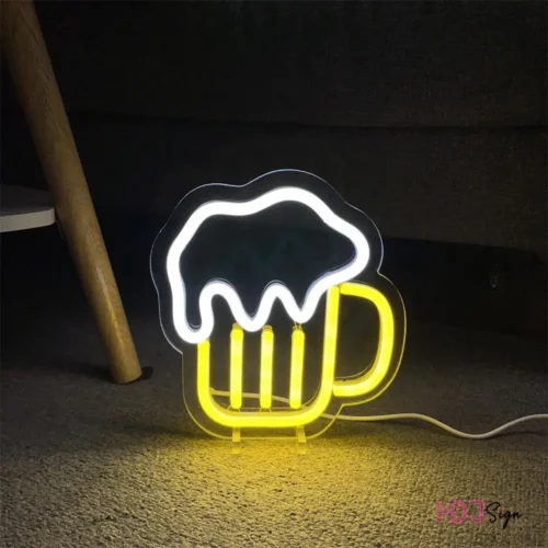 Enseigne néon LED « Bar » bière – lampe déco USB – Image 2