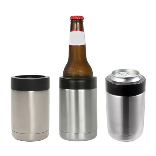 Isotherme bière 33 cl – canette & bouteille inox – Image 1