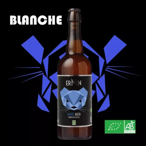 Bière Blanche 12 x 33CL « ERMIN » Bio – Image 3