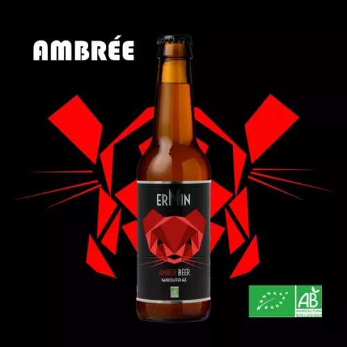 Bière Ambrée 12 x 33CL « ERMIN » Bio – Image 2