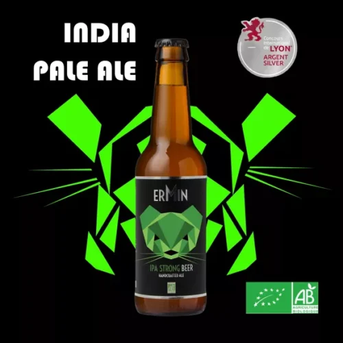 Bière IPA 12 x 33CL « ERMIN » Bio – Image 2