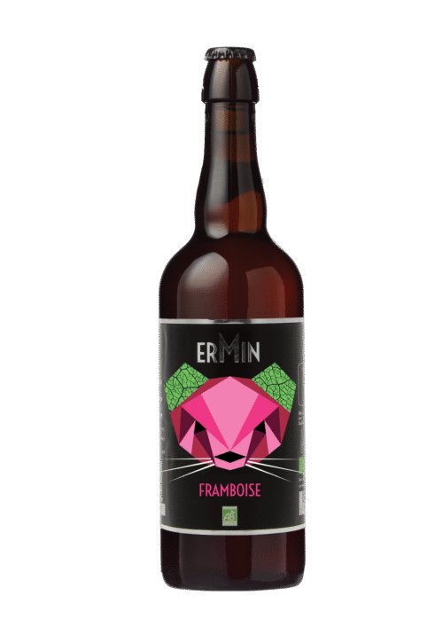 Bière Framboise 6 x 75CL « ERMIN » Bio – Image 2