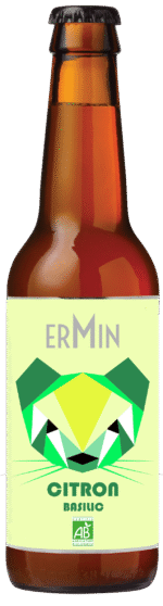 Bière Citron Basilic 12 x 33CL « ERMIN » Bio – Image 3