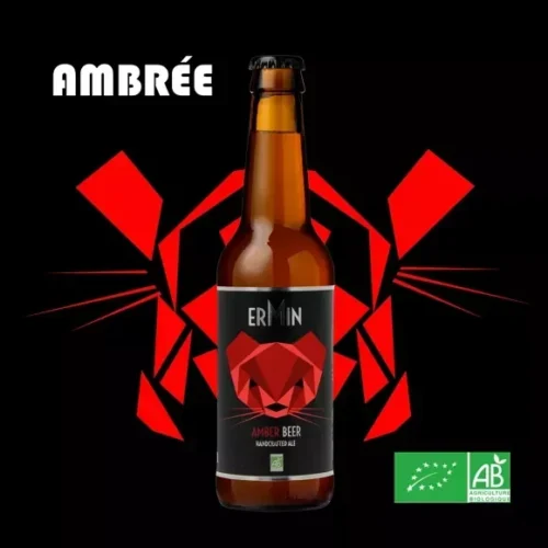 Bière Ambrée 12 x 33CL « ERMIN » Bio – Image 1