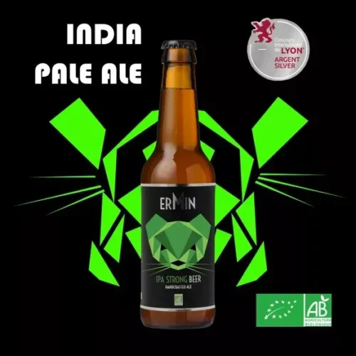 Bière IPA 12 x 33CL « ERMIN » Bio – Image 1