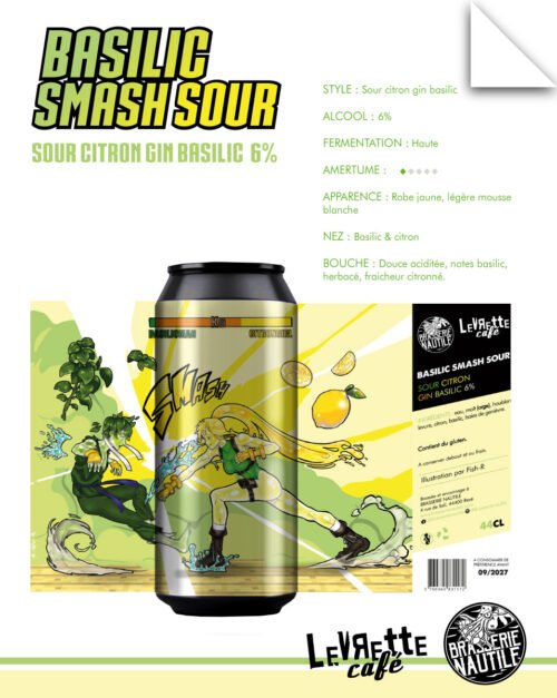 Basilic Smash Sour - Sour Citron Basilic - collab Levrette café – Image 1