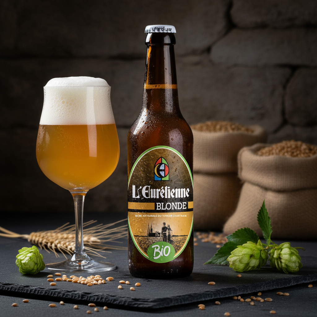 BLONDE BIO - CARRE DEF Bière Blonde BIO L'Eurélienne – Image 1