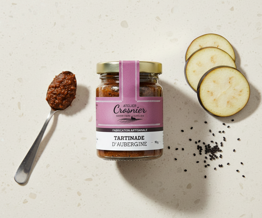 cropped-AUBERGINE.png Tartinade aubergine 90g – Image 1